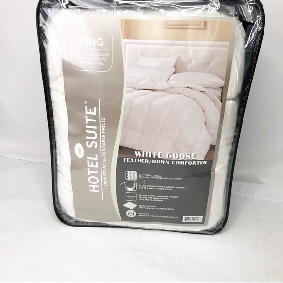 Hotel Suite Bedding King Size Goose Featherdown Comforter Poshmark